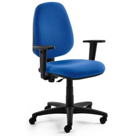 Sedia da ufficio Mayer myALPHA, tessuto blu, struttura nera