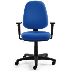 Mayer Bürostuhl myALPHA Stoff blau, Gestell schwarz