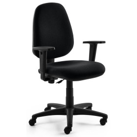 Sedia da ufficio Mayer myALPHA tessuto nero, struttura nera