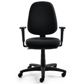 Sedia da ufficio Mayer myALPHA tessuto nero, struttura nera