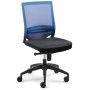Sedia da ufficio Mayer myOPTIMAX, 2475 02 tessuto blu, struttura nera