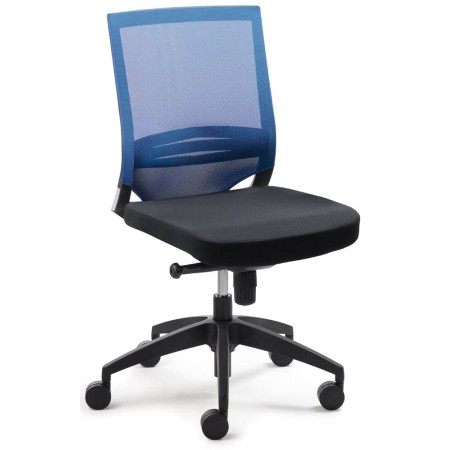 Sedia da ufficio Mayer myOPTIMAX, 2475 02 tessuto blu, struttura nera