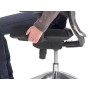Sedia da ufficio Mayer myOPTIMAX, 2475 02 tessuto blu, struttura nera - vista dettagliata