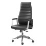 Mayer Chefsessel myDELUXE, 2491 Leder schwarz, Gestell alu - technische Ansicht