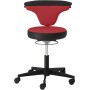 Fauteuil de bureau pivotant Mayer myTORRO SIT, rouge, noir - vue détaillée