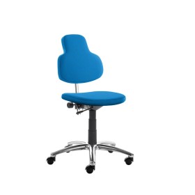 Fauteuil de bureau pivotant Mayer myMAX bleu Caraïbes en similicuir