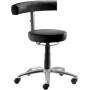 Sedia girevole da ufficio Mayer myQUIZZ, similpelle nera, 44-56 cm