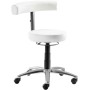 Fauteuil de bureau pivotant Mayer myQUIZZ, similicuir blanc, 44-56 cm