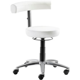 Fauteuil de bureau pivotant Mayer myQUIZZ, similicuir blanc, 44-56 cm