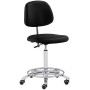 Sedia girevole da ufficio Mayer, similpelle nera