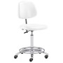 Fauteuil de bureau pivotant Mayer, similicuir blanc