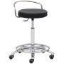 Tabouret de travail Mayer 1253 30572 en similicuir noir