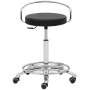 Tabouret de travail Mayer 1253 30572 en similicuir noir - vue détaillée