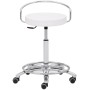 Tabouret de travail Mayer 1253 30582 en similicuir blanc - vue détaillée