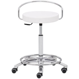 Mayer Arbeitshocker 1253 30582 weiss Kunstleder