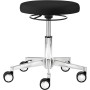 Sgabello da lavoro Mayer myXPERT - Seduta Maxi Disc 1296 30 572 in similpelle nera