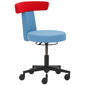 Tabouret de travail Mayer myDUO 1262 KGAS 622 bleu clair, rouge