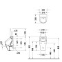 Duravit ME by Starck Urinale Rimless 0,5 L per coperchio - immagine prodotto