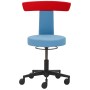 Tabouret de travail Mayer myDUO 1262 KGAS 622 bleu clair, rouge - vue détaillée