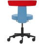 Tabouret de travail Mayer myDUO 1262 KGAS 622 bleu clair, rouge - photo produit