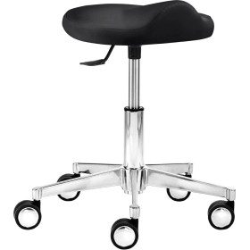 Tabouret de travail Mayer myXPERT - Assise confort 1291 30 572 en similicuir noir