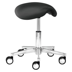 Tabouret selle Mayer myXPERT 1297 30 572 en similicuir noir