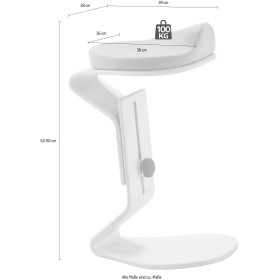 Mayer Hocker myERCOLINO anthrazit Dynamisch