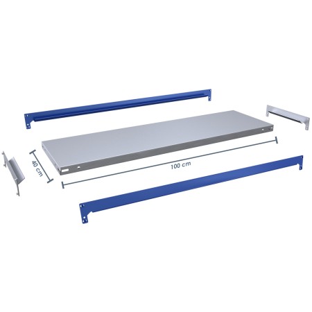 Wolfstahl Stahlboden für Evolution-Regale Breite 100cm, Tiefe 40cm
