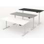 Kerkmann Move-3 XL Bureau rectangulaire à hauteur réglable électriquement, 200 x 100 cm