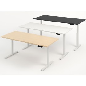 Kerkmann Move-4 Elektrisch höhenverstellbarer Schreibtisch rechteckig, T-Fuss-Gestell 160-200cm