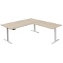 Kerkmann Bureau en L Move-3 à hauteur réglable électriquement, 200 x 100 cm - Extension 120 x 80 cm - vue détaillée