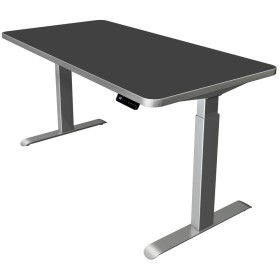 Scrivania rettangolare Move-3 Premium regolabile elettricamente in altezza, struttura con gambe a T, 160-200 cm