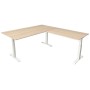 Kerkmann Bureau d'angle Move-4 XL à hauteur réglable électriquement, 200 x 100 cm - Extension 120 x 80 cm - vue détaillée