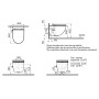 VitrA Aquacare Sento WC-Set mit Bidetfunktion und integrierter Armatur, inkl. Sitz