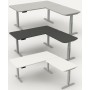 Kerkmann Move-3 Premium Elektrisch höhenverstellbarer Schreibtisch L-Form, 180x80cm - Anbau 100x60cm