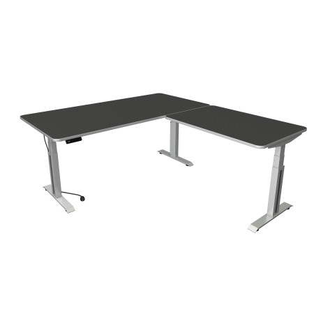 Kerkmann Move-3 Premium Elektrisch höhenverstellbarer Schreibtisch L-Form, 180x80cm - Anbau 100x60cm - Detailansicht