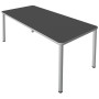 Kerkmann Prime Schreibtisch rechteckig, 4-Fuss-Gestell 160 - 200cm - technische Ansicht