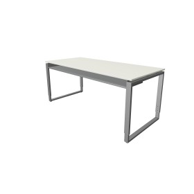 Bureau rectangulaire d'architecte à hauteur réglable, piètement luge 180x80cm