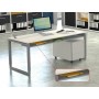 Kerkmann Bureau rectangulaire d'architecte à hauteur réglable, piètement luge 180x80cm - photo produit