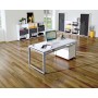 Kerkmann Architekt höhenverstellbarer Schreibtisch rechteckig, Kufen-Gestell 180x80cm - Detailansicht