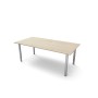 Kerkmann Bureau rectangulaire StageOne à hauteur réglable, piètement à 4 pieds, 200 x 100 cm - vue détaillée