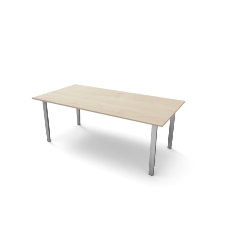 Kerkmann StageOne höhenverstellbarer Schreibtisch rechteckig, 4-Fuss-Gestell 200x100cm - Detailansicht