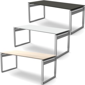 Kerkmann Bureau rectangulaire StageOne à hauteur réglable, cadre 180 x 80 cm