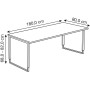 Kerkmann Bureau rectangulaire StageOne à hauteur réglable, cadre 180 x 80 cm - photo produit