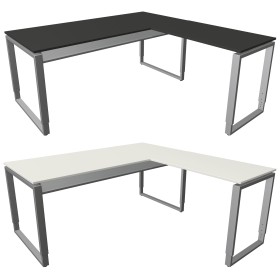 Kerkmann Architekt L-Form höhenverstellbarer Schreibtisch rechteckig