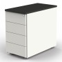 Kerkmann Meuble de rangement StageOne à 4 tiroirs, 42 x 80 x 72-76 cm