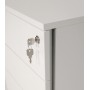 Kerkmann StageOne Standcontainer 4 Schubladen 42 x 80 x 72 - 76 cm - technische Ansicht