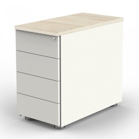 Kerkmann StageOne Standcontainer 4 Schubladen 42 x 80 x 72 - 76 cm