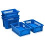 Wolfstahl Contenitore impilabile SN perforato Blu