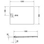 Receveur de douche Duravit Stonetto rectangle 120 x 90 cm
